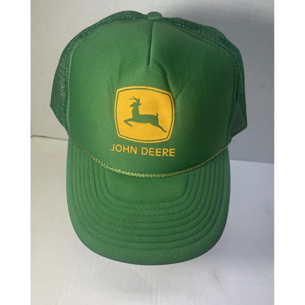 VTG Nissun John Deere Adjustable Strap Mesh-Back Green Hat NEW OLD‎ STOCK VG